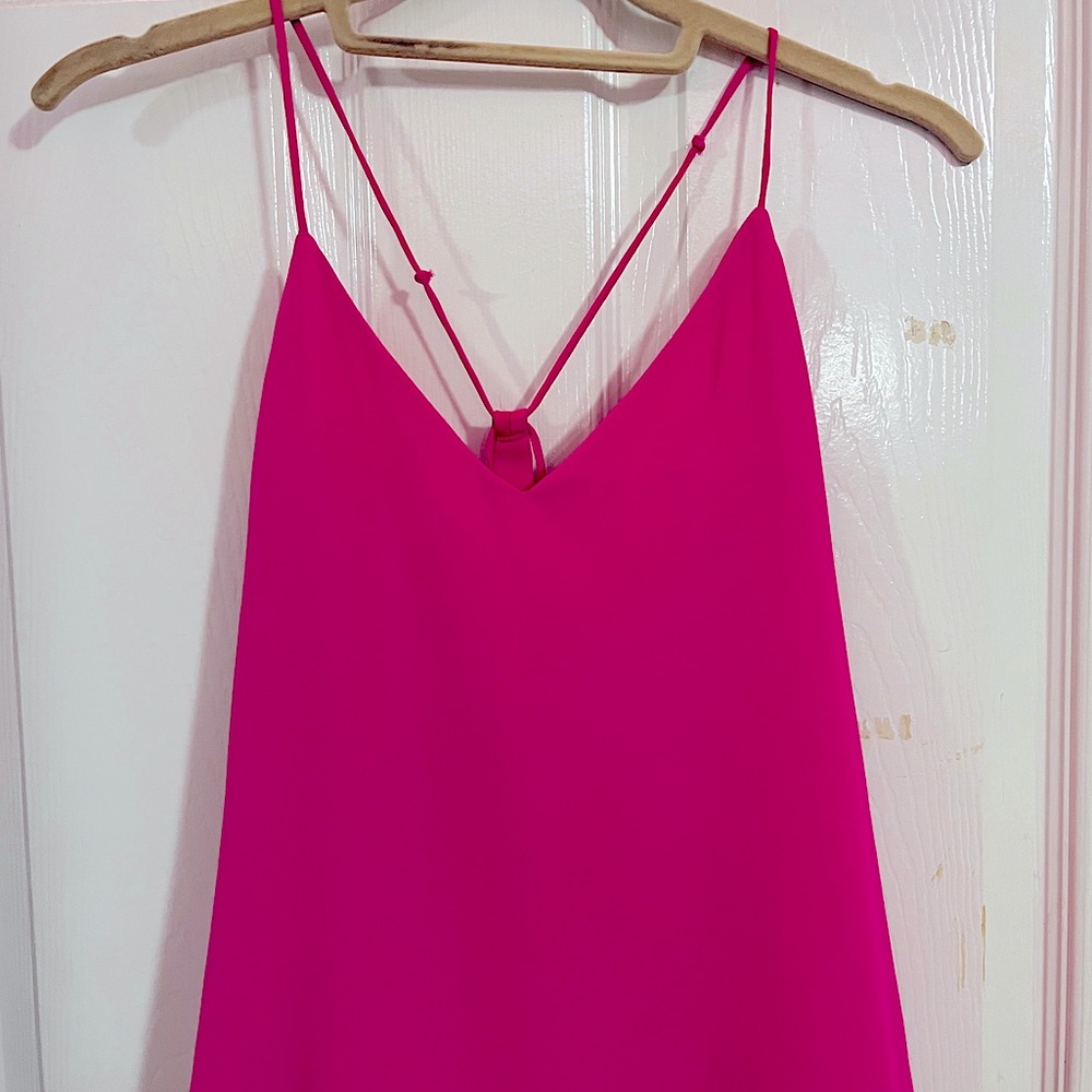 Gianni Bini pink dressy tank top, formal wear. Pink. Size XS.